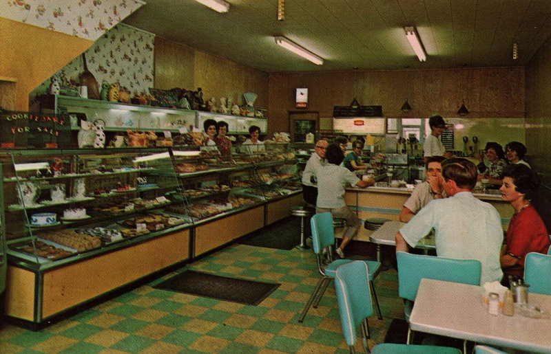 OLearys Bakery - Vintage Postcard (newer photo)